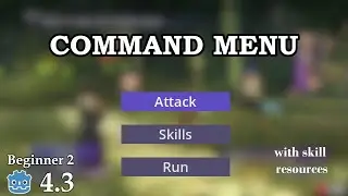 How to create a Command Menu - Learn Godot 4 UI - no talking