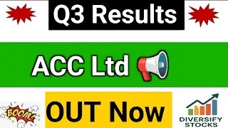 ACC Q3 Results 2026 | ACC Results Today | ACC share latest news | Adani cement Q3 Results | ACC Ltd