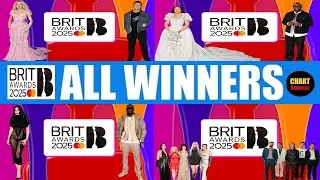 BRIT AWARDS 2025 - ALL WINNERS | #BRITS #BRITAwards2025 #BRITS2025 | ChartExpress