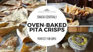 BAKED PITA CRISPS | Perfect for Dips & Spreads