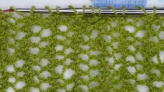 Ажурный узор - проще не бывает. Knitting pattern