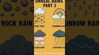Unreal Rains Part 3 🌧️ | Strange Types of Rain #Rock Rain#Stone Rain #