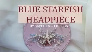 Blue opal Bridal Hair Comb Beach wedding idea