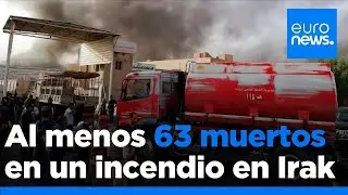 Ascienden a 63 los muertos tras un incendio en un centro comercial en el este de Irak