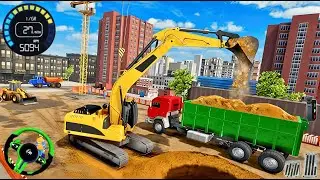 Real City Construction Simulator Gameplay 🚧 City Road Construction | Android Gameplay