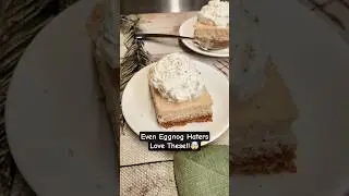 Eggnog Cheesecake Bars Even Eggnog Haters Love #holidaydesserts #shortsvideo #cooking #eggnog