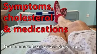 Trail runners heart attack symptoms, cholesterol level and medications