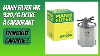 AVIS (2026) : Mann Filter WK 920/6 Filtre &agrave; carburant. D&Eacute;TAILS