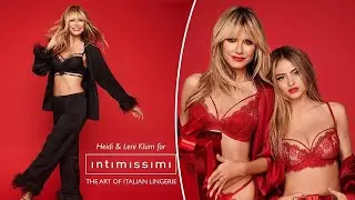 heidi Klum & Daughter Leni's Sizzling Christmas Lingerie Campaign | Intimissimi