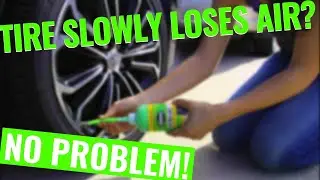 У вашей шины медленно течёт шина? Легко исправить с помощью Green Tire Slime~ Спущенная шина? Ремонт