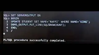 Basic Implicit cursor in Oracle pl-sql @shaikmdraffi88