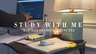 STUDY WITH ME: 45-Minute Pomodoro🎻🔥🌧️