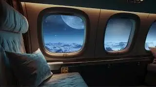 Luxury Jet Plane | Soft Engine Airplane Noise | For Relaxing And Sleeping | 8 Hour White Noise