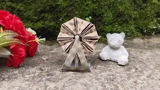DIY Origami Ferris Wheel Tutorial | Ferris Wheel Craft Ideas 