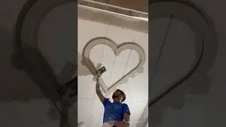 HEART❤️ DESIGN MAKING IN CEILING 😘AMAZING #popdesign #shorts #hearttouching