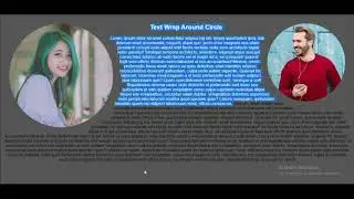 How To Cteate Wrap Text Around Circle using html, css.