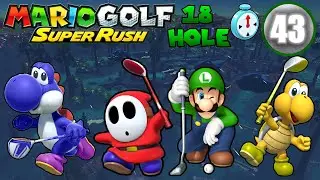 Mario Golf: Super Rush - Blue Yoshi VS Shy Guy VS Luigi VS Koopa Troopa - Speed Golf | [LSF]Chaz