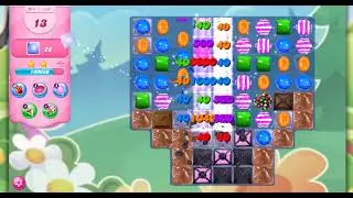 Candy Crush Saga Level #185 NO BOOSTERS | interesting level