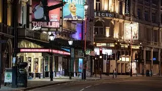 Coronavirus: Theatre closures leave London's West End deserted on a Saturday night