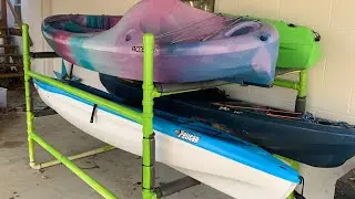 90$ DIY Kayak Rack for Storage and Transport