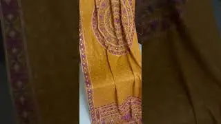 Elegant 3 PC Karandi Shawl Embroidered Suit | Premium Winter Collection 2024 #bareeze