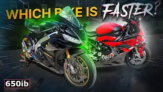WE FINALLY RACED MY 2023 BMW S 1000 RR & 2022 APRILIA RSV4 FACTORY!