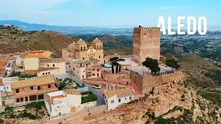 Castillo de Aledo en Sierra Espuña desde el aire
