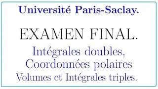 Intégrales multiples -Examen final #france #usa #calculus #india #integration 