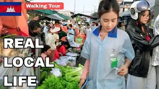 Hidden Street Market in Phnom Penh City | A Glimpse into Real Local Life & Street Food Scene