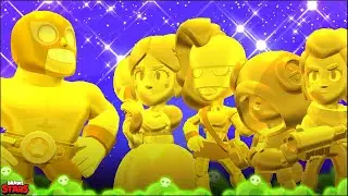 ALL NEW TRUE GOLD SKINS in Showdown - Pro Gameplay - Brawl Stars