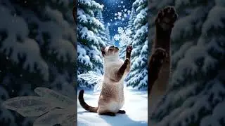 a cat with ice wings #catvideos #aivideo