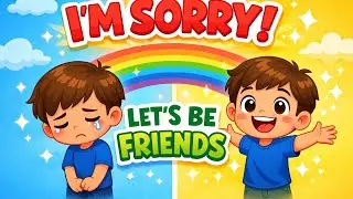 Sorry Song for Kids | Apology & Forgiveness Song for Children | Learn Good Manners @PureJoyKiddiesTv