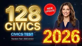 USCIS Update | 128 Civics Questions and Answers (2025 version) For US Citizenship Test 2026 #n400