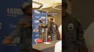 Funny moment between Buddy & Jimmy after game 7 in Houston! 😂