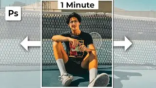 Der EINFACHSTE Weg um ein Bild in Photoshop zu erweitern [1 Minute]