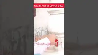New parapet Round pillar plastering design #viral  #viralvideos #construction #concrete  #raimistri