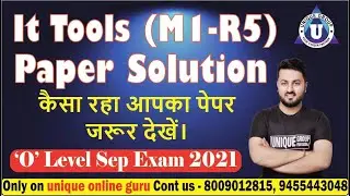 #olevel sep2021 exam | Complete Paper Solution | It Tools M1 - R5 | O level sep2021 Solution (16)
