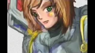 Digital Painting Anime Mech Girl