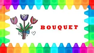FUN DRAWING  - BOUQUET SIMPLE DRAWING AND COLORING FOR KIDS