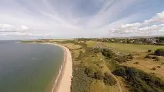 Gullane Beach, a birds eye view
