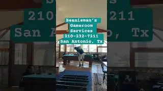Antique pool table refelt. Beanieman&rsquo;s Gameroom Services San Antonio.