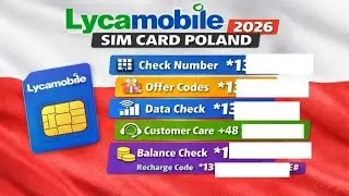 Lyca Mobile Poland SIM | Check Number, Balance, Data & Customer Service #worldwork50 