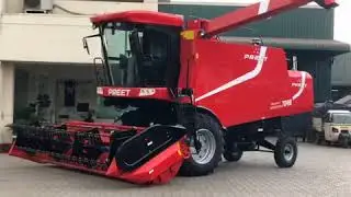 Preet combine harvester with AC cabin ... best quality harvesters in India