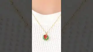 Fruit Necklace #necklace #jewelry #gift #fashion #accessories#fruit #enamel #summer #handmade