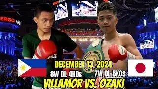 VILLAMOR vs OZAKI DEC 13 2024 UNDEFEATED FIGHT! HAPON 2X BAGSAK SA PINOY