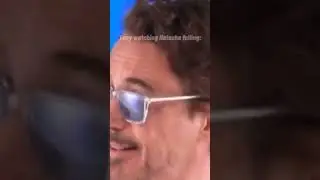when Tony Stark watching Natasha falling🍁Robert Downey Jr's face is so cute🤧 Marvel Studios 💖 MCU ❤️