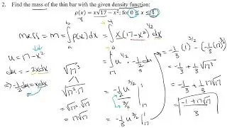 Section 6.7 (Part 1) - Physical Applications