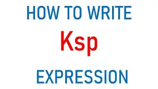 HOW TO WRITE Ksp | SOLUBILITY PRODUCT EXPRESSION | MDCAT ONLINE PREP | MDCAT CHEMISTRY