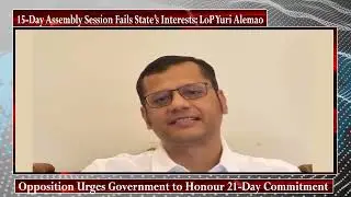 15-Day Assembly Session Fails State&rsquo;s Interests: LoP Yuri Alemao