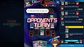 Yugioh Duel Links! Online Match [E-Hero Deck Vs Ojama's]